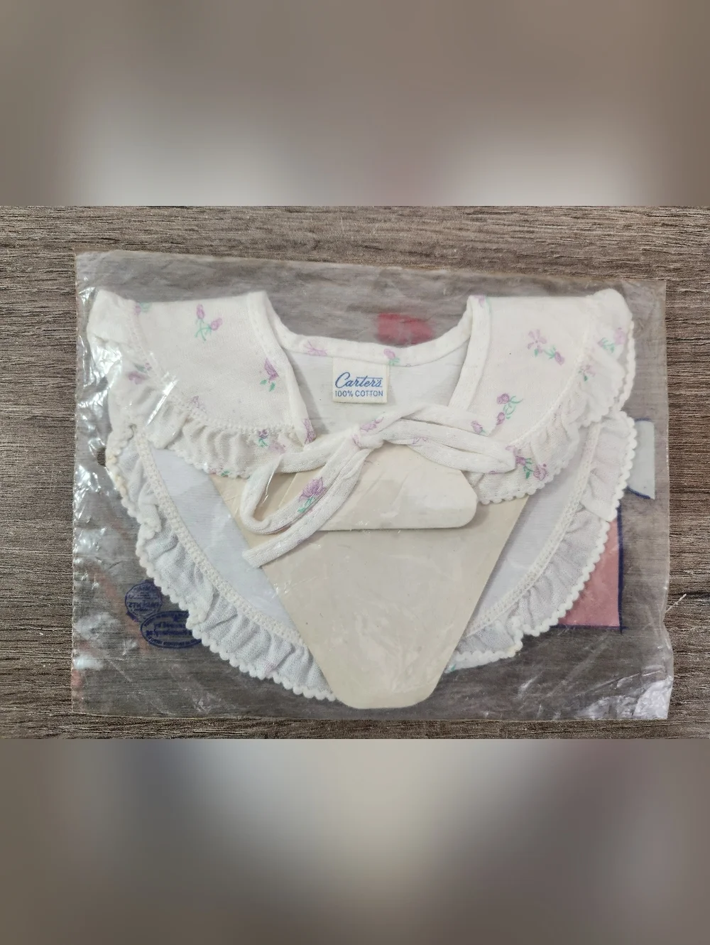 Vintage Carter's Teething Baby Girl Bib